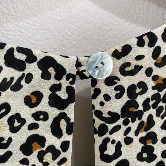 Show Me Your Mumu Tillie Tie Romper Women Cheetah Print Boho Resort Wear Size S - Picture 7 of 10